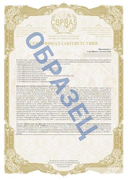 Образец Приложение к СТО 01.064.00220722.2-2020 Сухой Лог Сертификат СТО 01.064.00220722.2-2020 